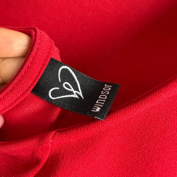 Windsor sz S red backless mermaid gown dress - Picture 4 of 8